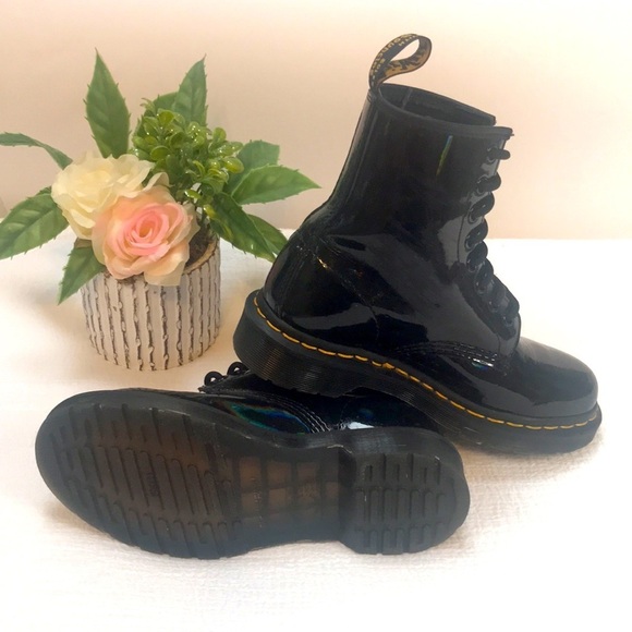 Dr Martens AirWair 1460 Patent Leather Boots Size 5 - Picture 8 of 11
